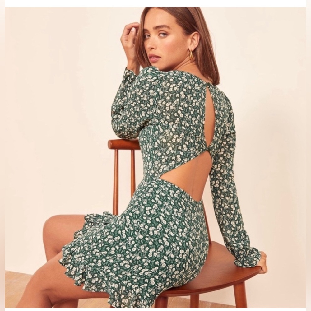 REFORMATION Elenor Long Sleeve Minidress In Vancouver Size 2